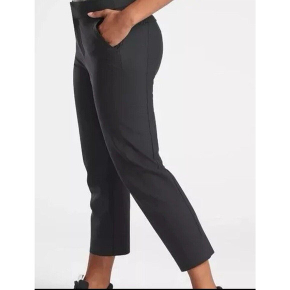 Athleta Stellar Straight Crop Pant Black Plus Size 26 NWT $129 Workwear Stretch - Picture 2 of 7